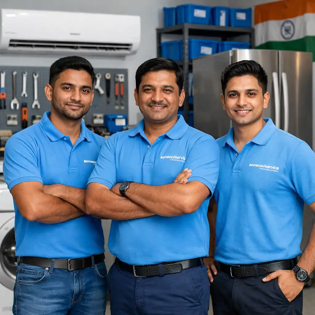 A One Cool Service appliance repair team in Jaipur